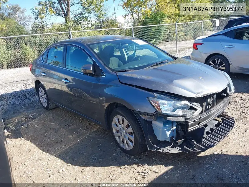 NISSAN SENTRA 2017, VIN 3N1AB7AP3HY395377