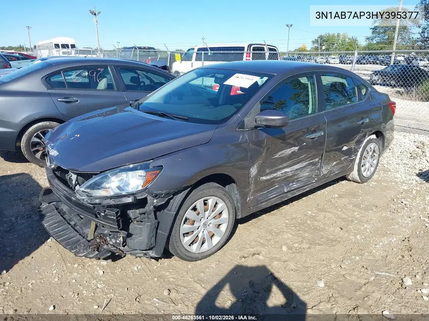 2017 NISSAN SENTRA VIN 3N1AB7AP3HY395377 — фото 2