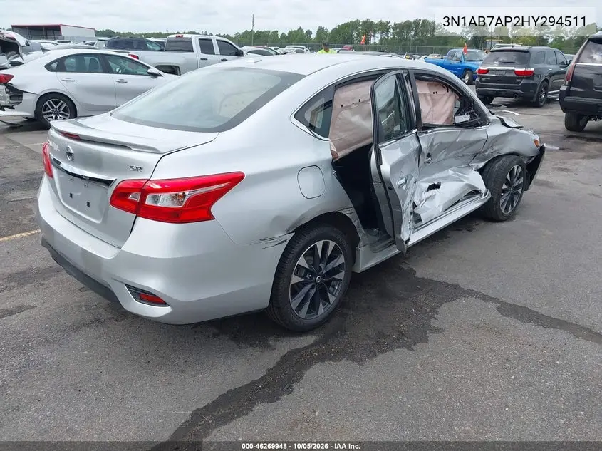 2017 NISSAN SENTRA VIN 3N1AB7AP2HY294511 — фото 4
