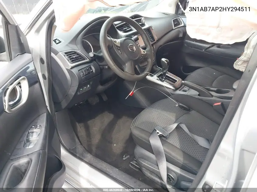 2017 NISSAN SENTRA VIN 3N1AB7AP2HY294511 — фото 5