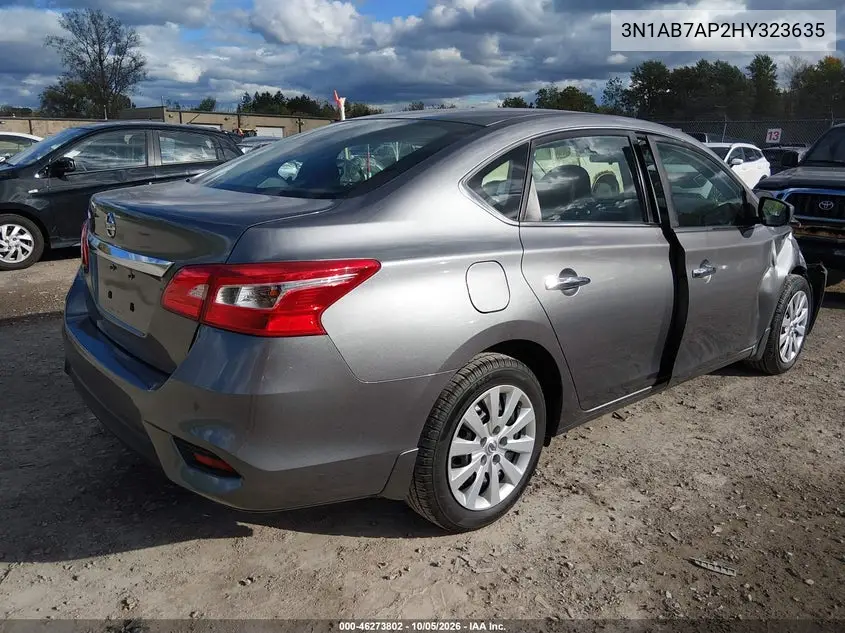 2017 NISSAN SENTRA VIN 3N1AB7AP2HY323635 — фото 4