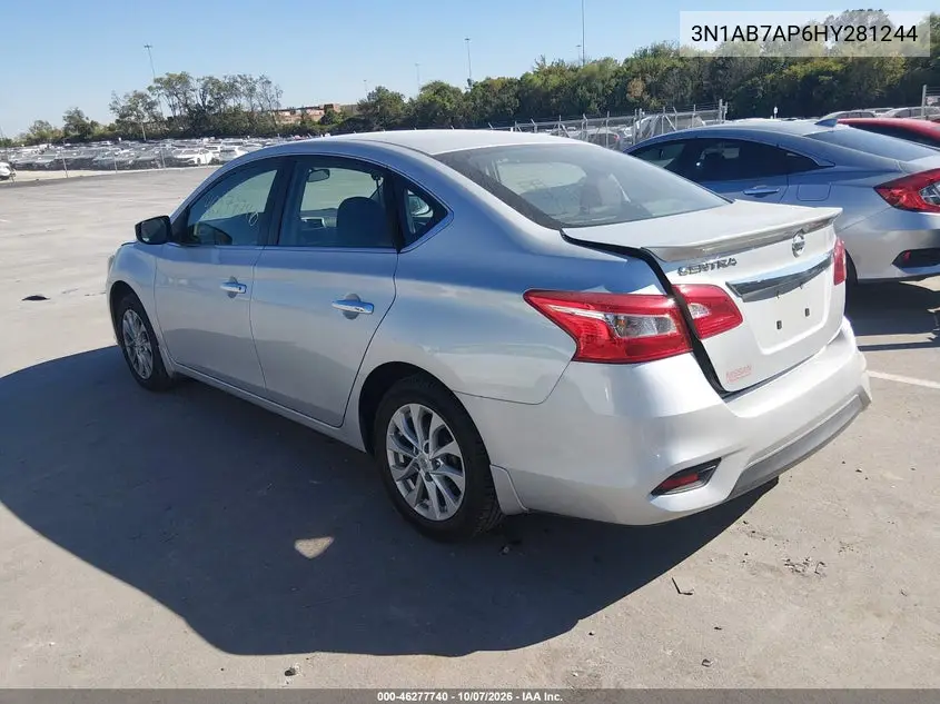 2017 NISSAN SENTRA VIN 3N1AB7AP6HY281244 — фото 3