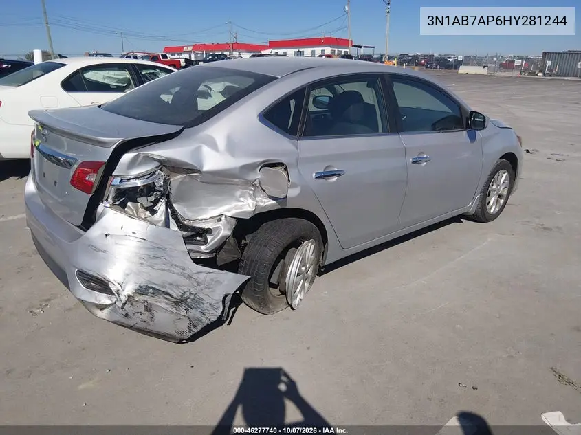 2017 NISSAN SENTRA VIN 3N1AB7AP6HY281244 — фото 4