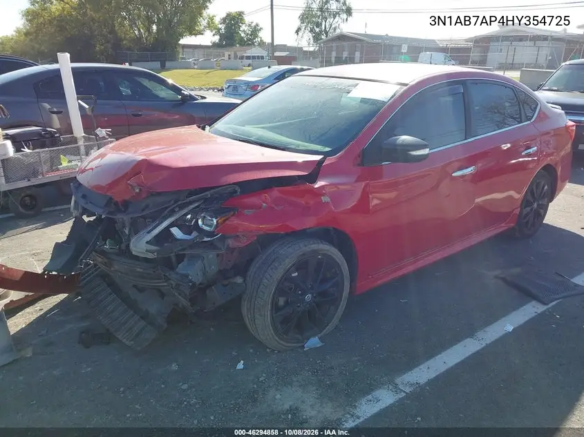 2017 NISSAN SENTRA VIN 3N1AB7AP4HY354725 — фото 2
