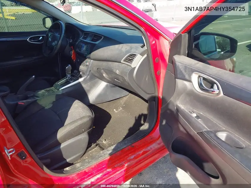 2017 NISSAN SENTRA VIN 3N1AB7AP4HY354725 — фото 5