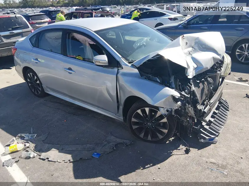 NISSAN SENTRA 2017, VIN 3N1AB7AP0HY225249
