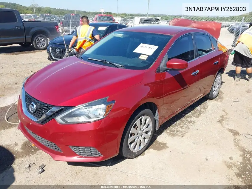 2017 NISSAN SENTRA VIN 3N1AB7AP9HY262803 — фото 2