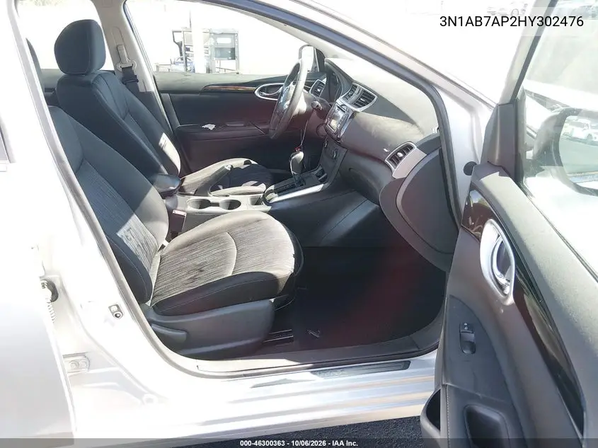 2017 NISSAN SENTRA VIN 3N1AB7AP2HY302476 — фото 5
