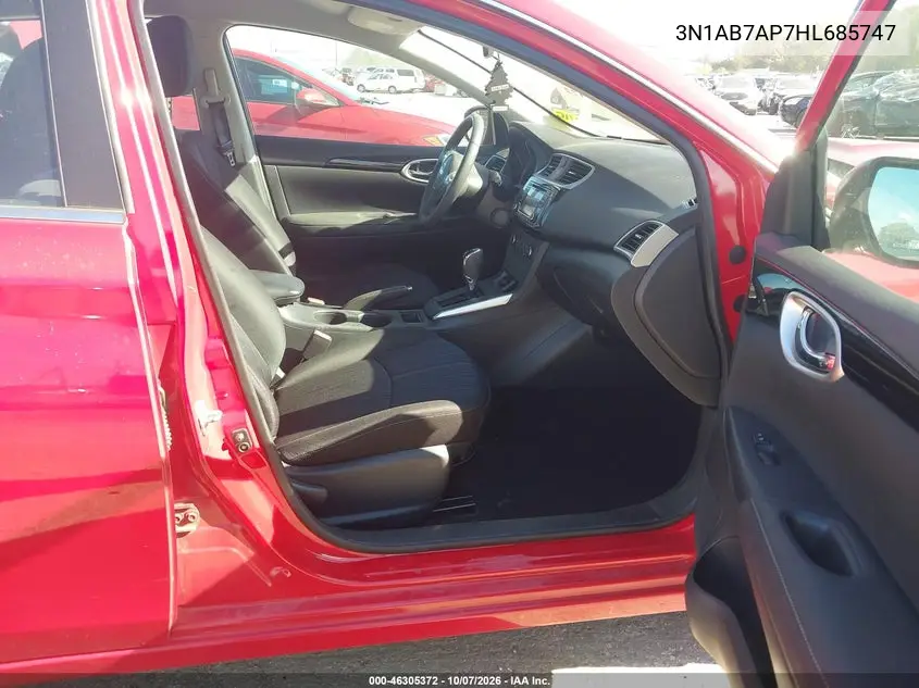 2017 NISSAN SENTRA VIN 3N1AB7AP7HL685747 — фото 5