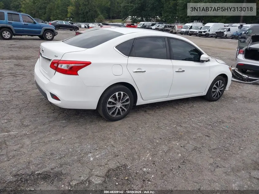 2017 NISSAN SENTRA VIN 3N1AB7AP5HY313018 — фото 4