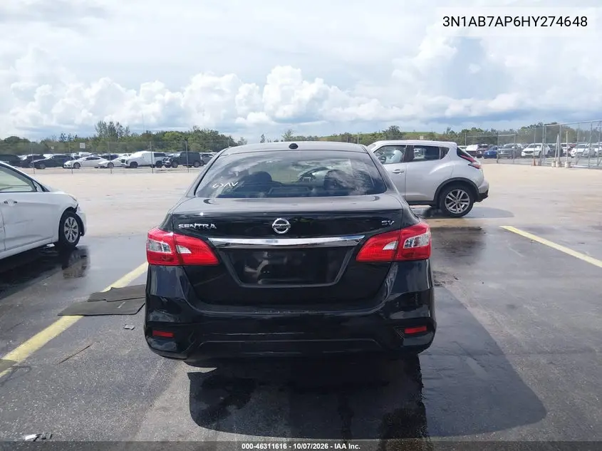 2017 NISSAN SENTRA VIN 3N1AB7AP6HY274648 — фото 17