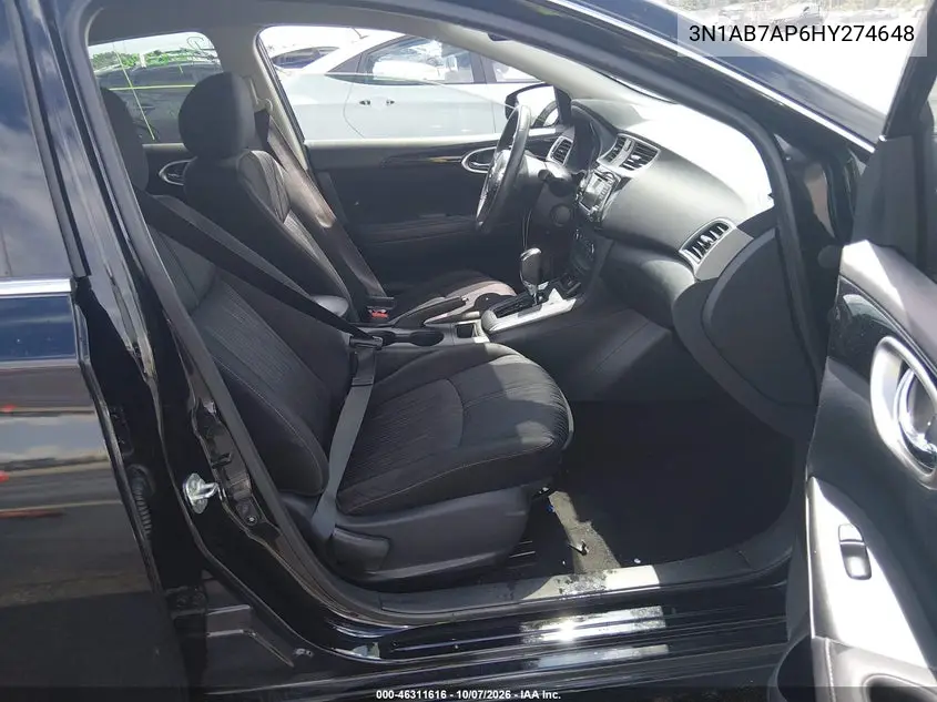 2017 NISSAN SENTRA VIN 3N1AB7AP6HY274648 — фото 5