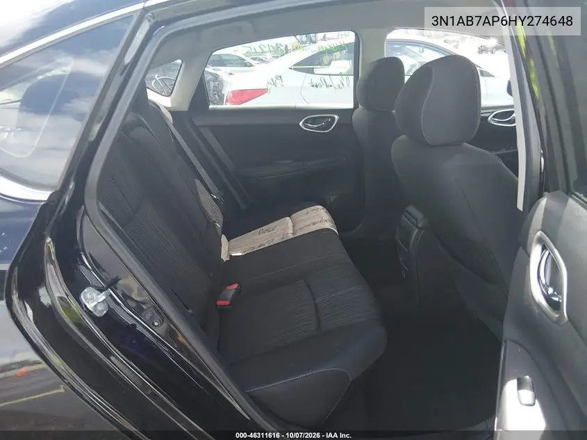 2017 NISSAN SENTRA VIN 3N1AB7AP6HY274648 — фото 8