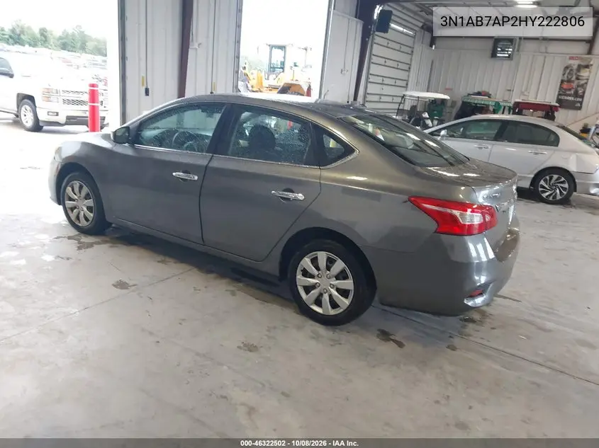 2017 NISSAN SENTRA VIN 3N1AB7AP2HY222806 — фото 3