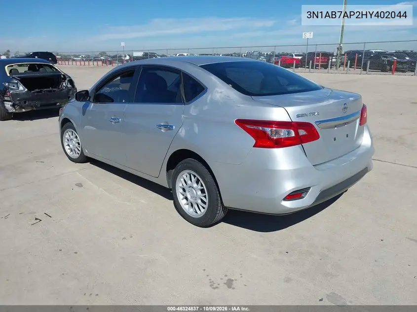 2017 NISSAN SENTRA VIN 3N1AB7AP2HY402044 — фото 3