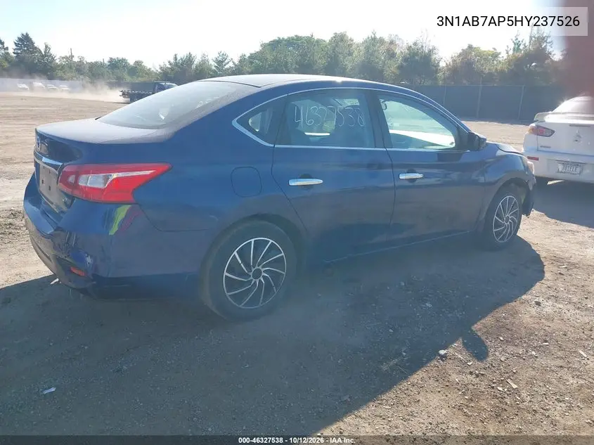 2017 NISSAN SENTRA VIN 3N1AB7AP5HY237526 — фото 4