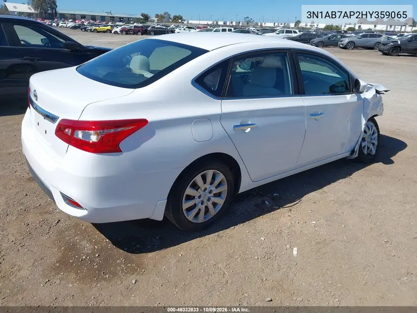 2017 NISSAN SENTRA VIN 3N1AB7AP2HY359065 — фото 4