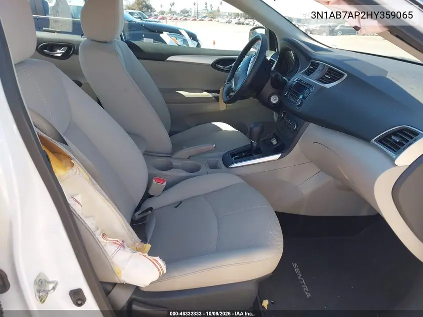 2017 NISSAN SENTRA VIN 3N1AB7AP2HY359065 — фото 5