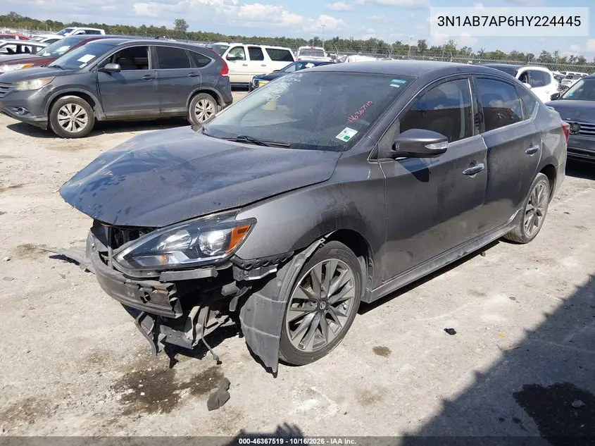 2017 NISSAN SENTRA VIN 3N1AB7AP6HY224445 — фото 2