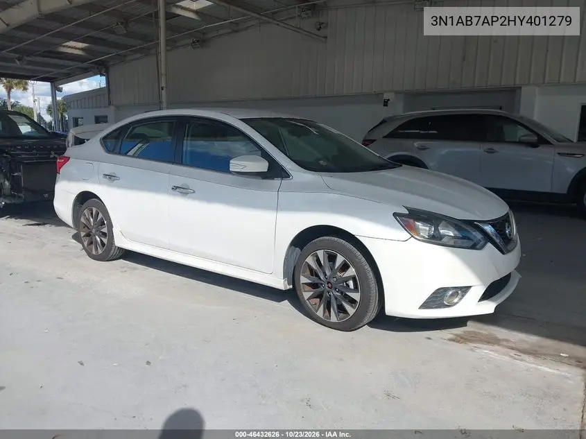 NISSAN SENTRA 2017, VIN 3N1AB7AP2HY401279