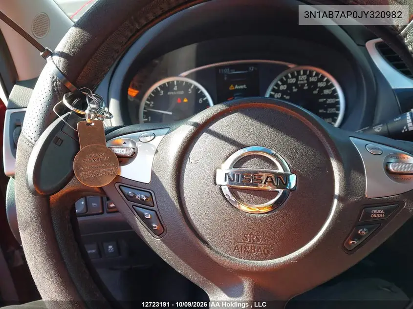 2018 NISSAN SENTRA VIN 3N1AB7AP0JY320982 — фото 11