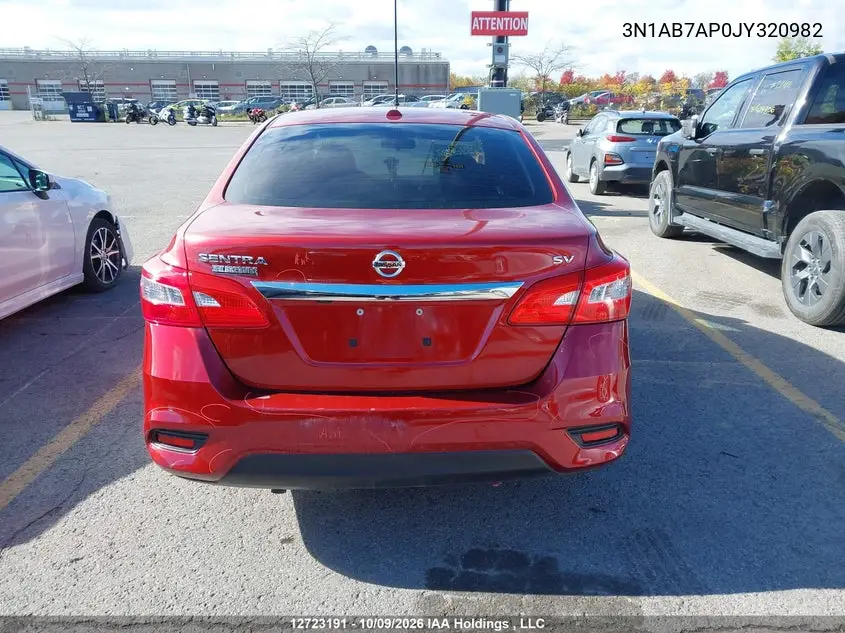 2018 NISSAN SENTRA VIN 3N1AB7AP0JY320982 — фото 16