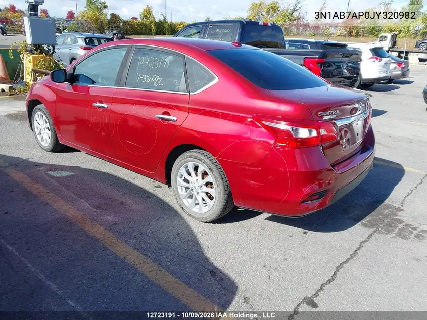 2018 NISSAN SENTRA VIN 3N1AB7AP0JY320982 — фото 3