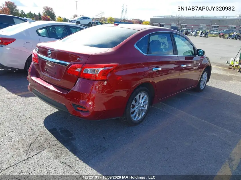 2018 NISSAN SENTRA VIN 3N1AB7AP0JY320982 — фото 4