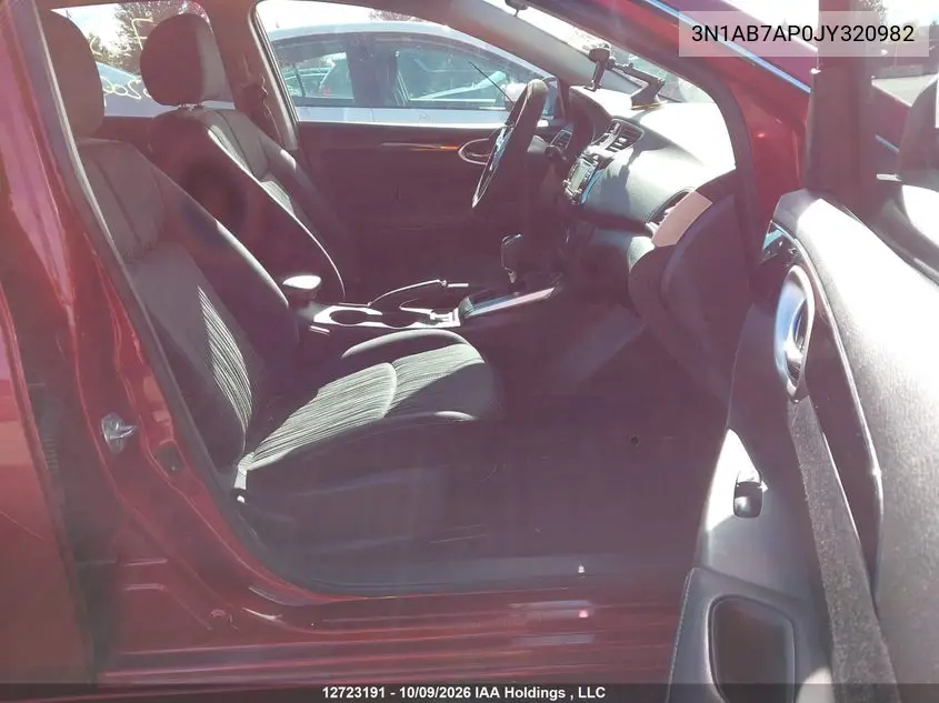 2018 NISSAN SENTRA VIN 3N1AB7AP0JY320982 — фото 5