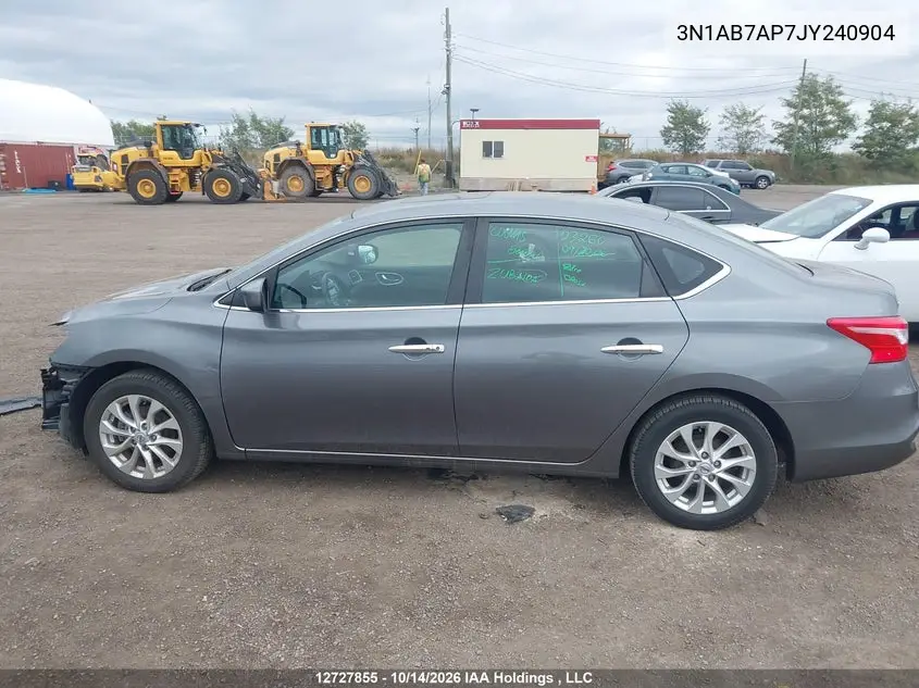2018 NISSAN SENTRA VIN 3N1AB7AP7JY240904 — фото 15
