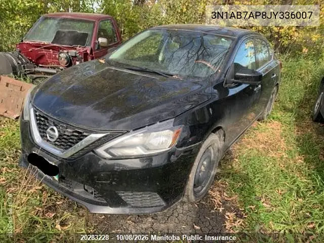 2018 NISSAN SENTRA VIN 3N1AB7AP8JY336007 — фото 2