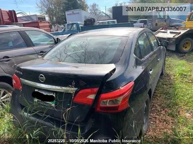 2018 NISSAN SENTRA VIN 3N1AB7AP8JY336007 — фото 4