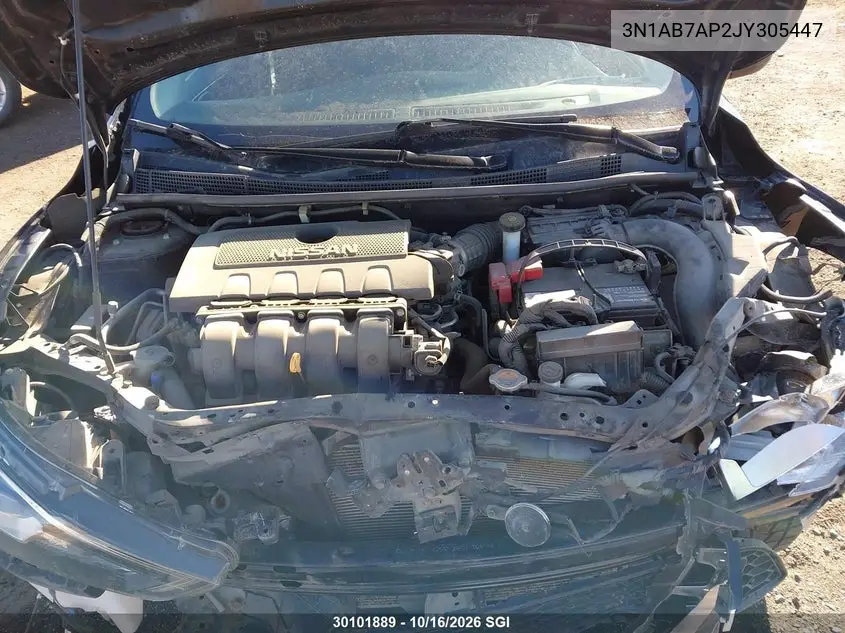 2018 NISSAN SENTRA VIN 3N1AB7AP2JY305447 — фото 10