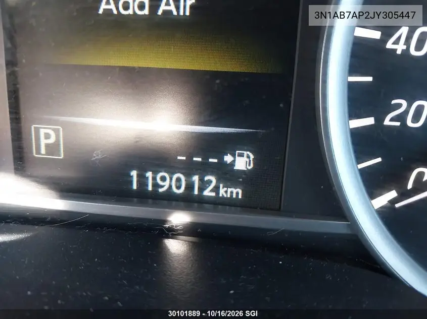 2018 NISSAN SENTRA VIN 3N1AB7AP2JY305447 — фото 15