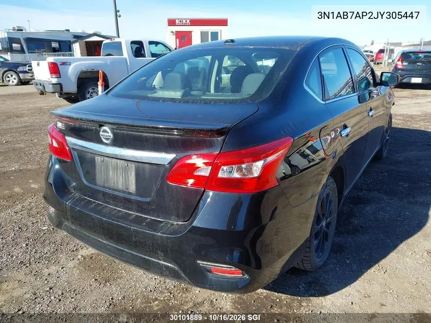 2018 NISSAN SENTRA VIN 3N1AB7AP2JY305447 — фото 4