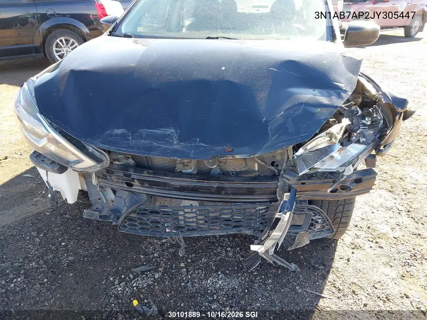 2018 NISSAN SENTRA VIN 3N1AB7AP2JY305447 — фото 6