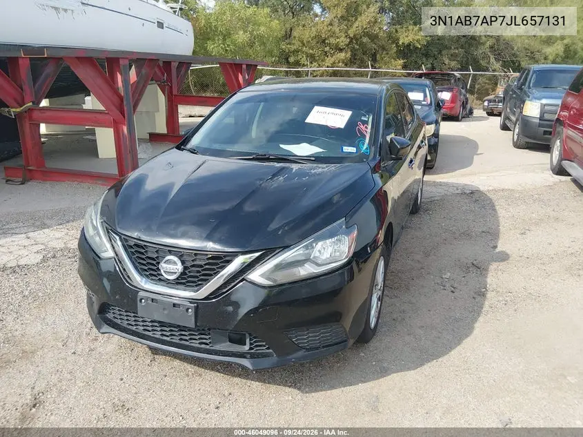 2018 NISSAN SENTRA VIN 3N1AB7AP7JL657131 — фото 2
