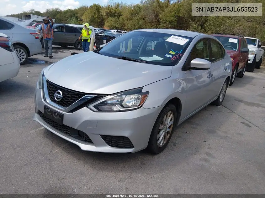 2018 NISSAN SENTRA VIN 3N1AB7AP3JL655523 — фото 2