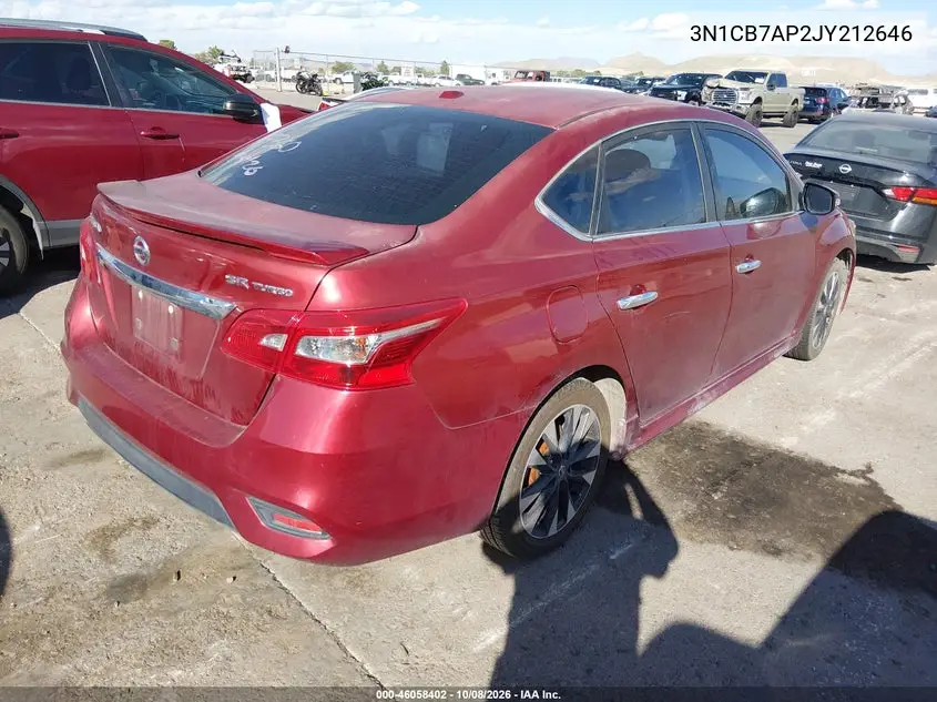 2018 NISSAN SENTRA VIN 3N1CB7AP2JY212646 — фото 4