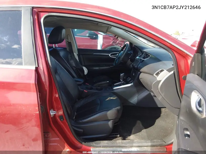 2018 NISSAN SENTRA VIN 3N1CB7AP2JY212646 — фото 5