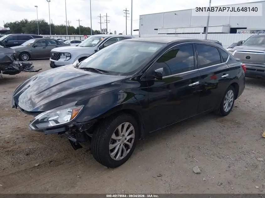 2018 NISSAN SENTRA VIN 3N1AB7AP7JL648140 — фото 2