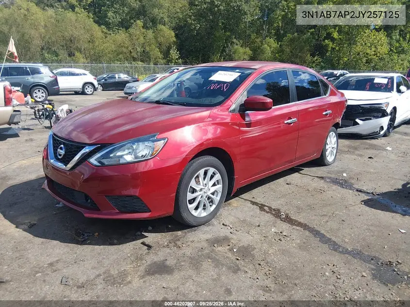2018 NISSAN SENTRA VIN 3N1AB7AP2JY257125 — фото 2