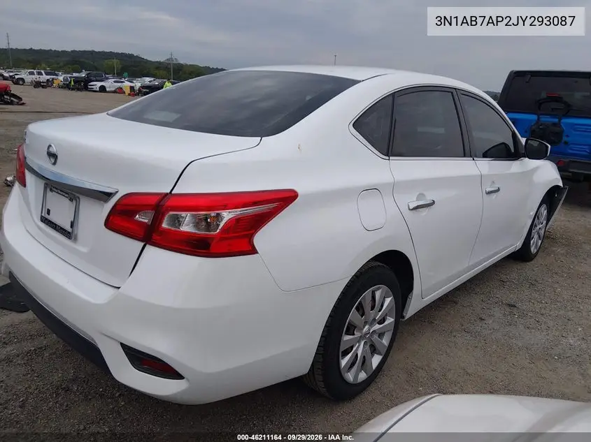 2018 NISSAN SENTRA VIN 3N1AB7AP2JY293087 — фото 4