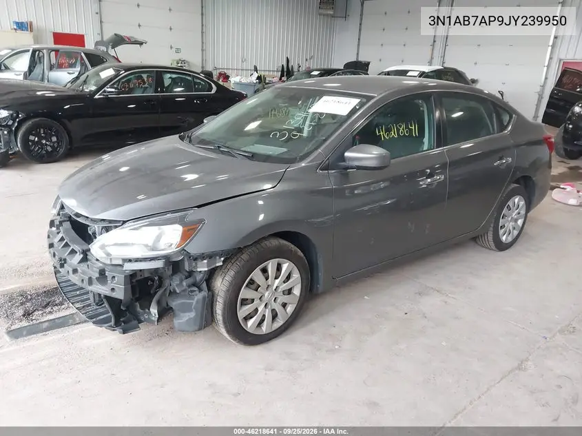 2018 NISSAN SENTRA VIN 3N1AB7AP9JY239950 — фото 2