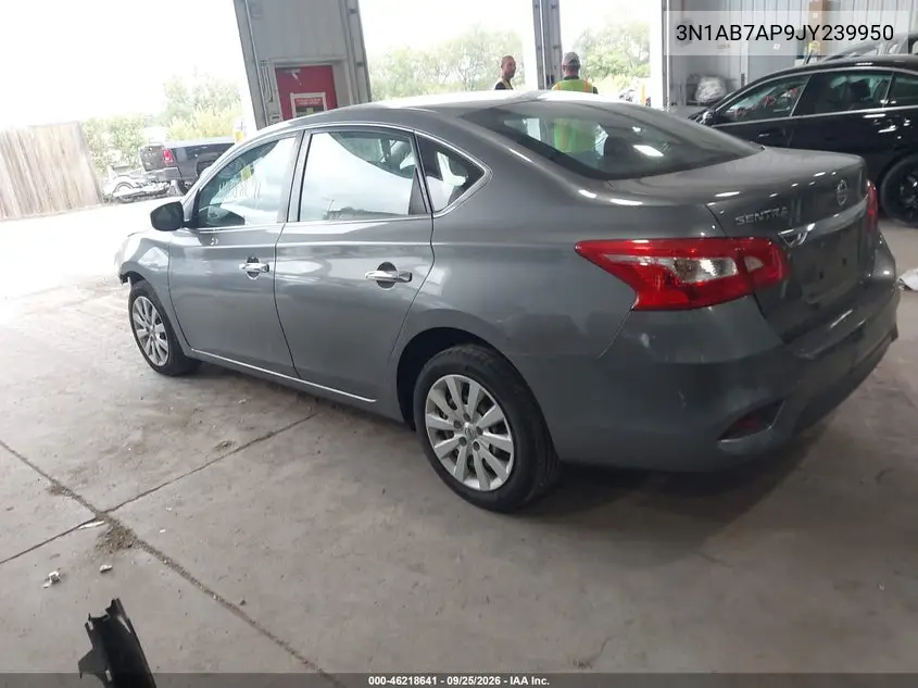 2018 NISSAN SENTRA VIN 3N1AB7AP9JY239950 — фото 3