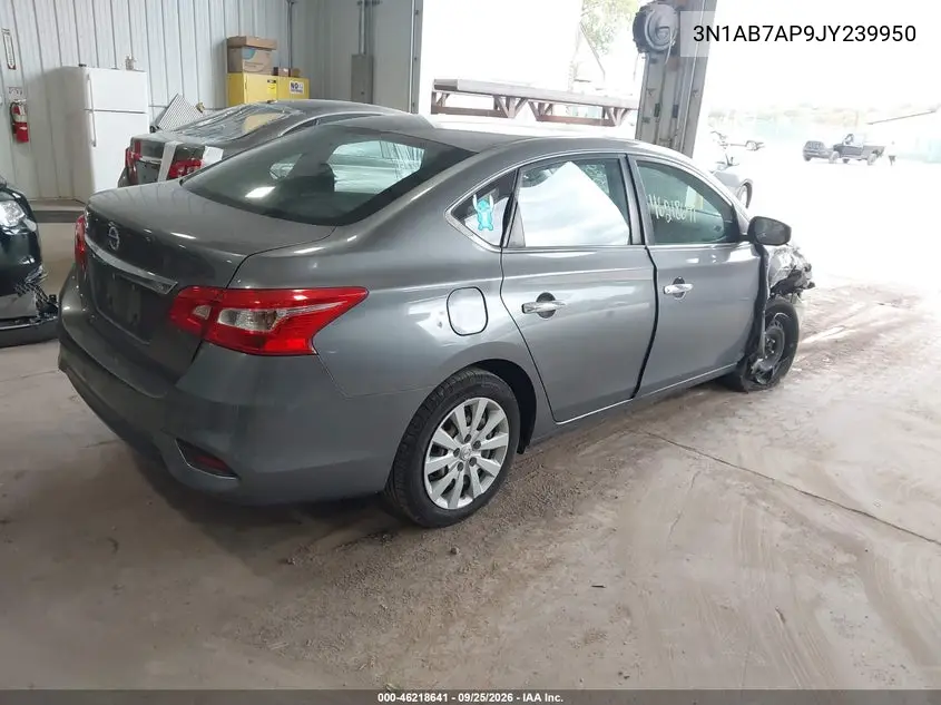 2018 NISSAN SENTRA VIN 3N1AB7AP9JY239950 — фото 4
