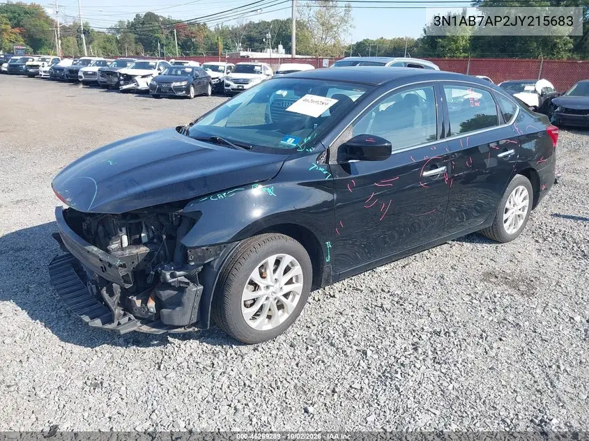 2018 NISSAN SENTRA VIN 3N1AB7AP2JY215683 — фото 2