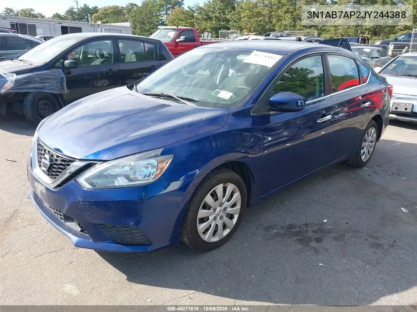 2018 NISSAN SENTRA VIN 3N1AB7AP2JY244388 — фото 2