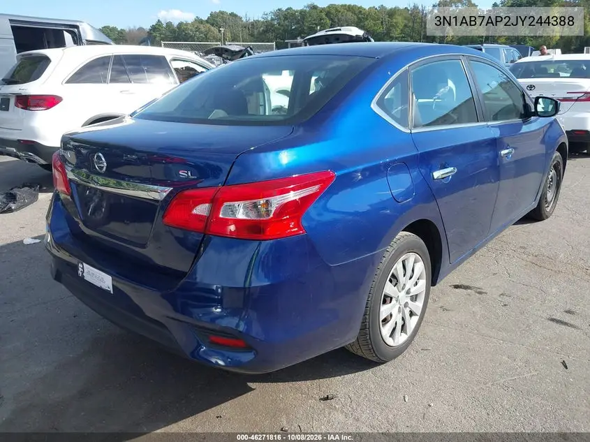 2018 NISSAN SENTRA VIN 3N1AB7AP2JY244388 — фото 4