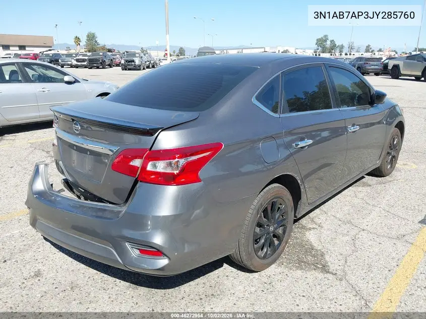 2018 NISSAN SENTRA VIN 3N1AB7AP3JY285760 — фото 4